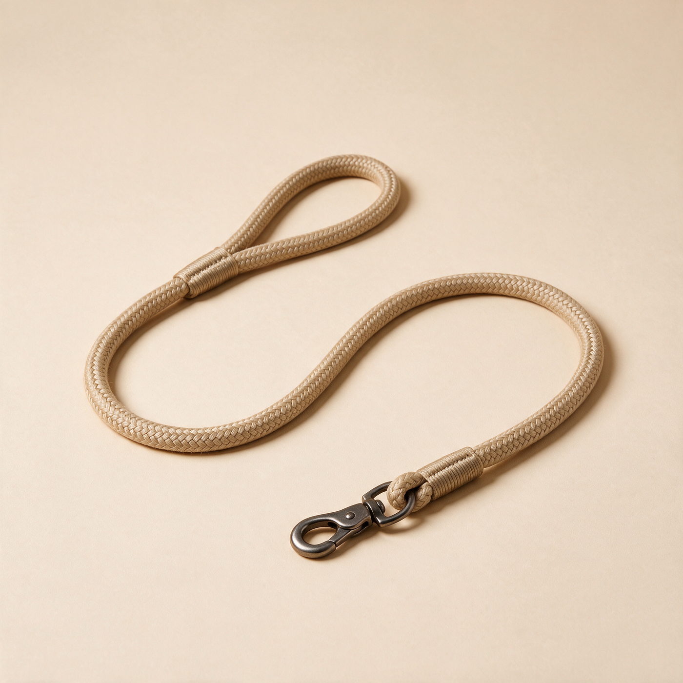 Everyday Rope-Style Dog Leash in Sandstone