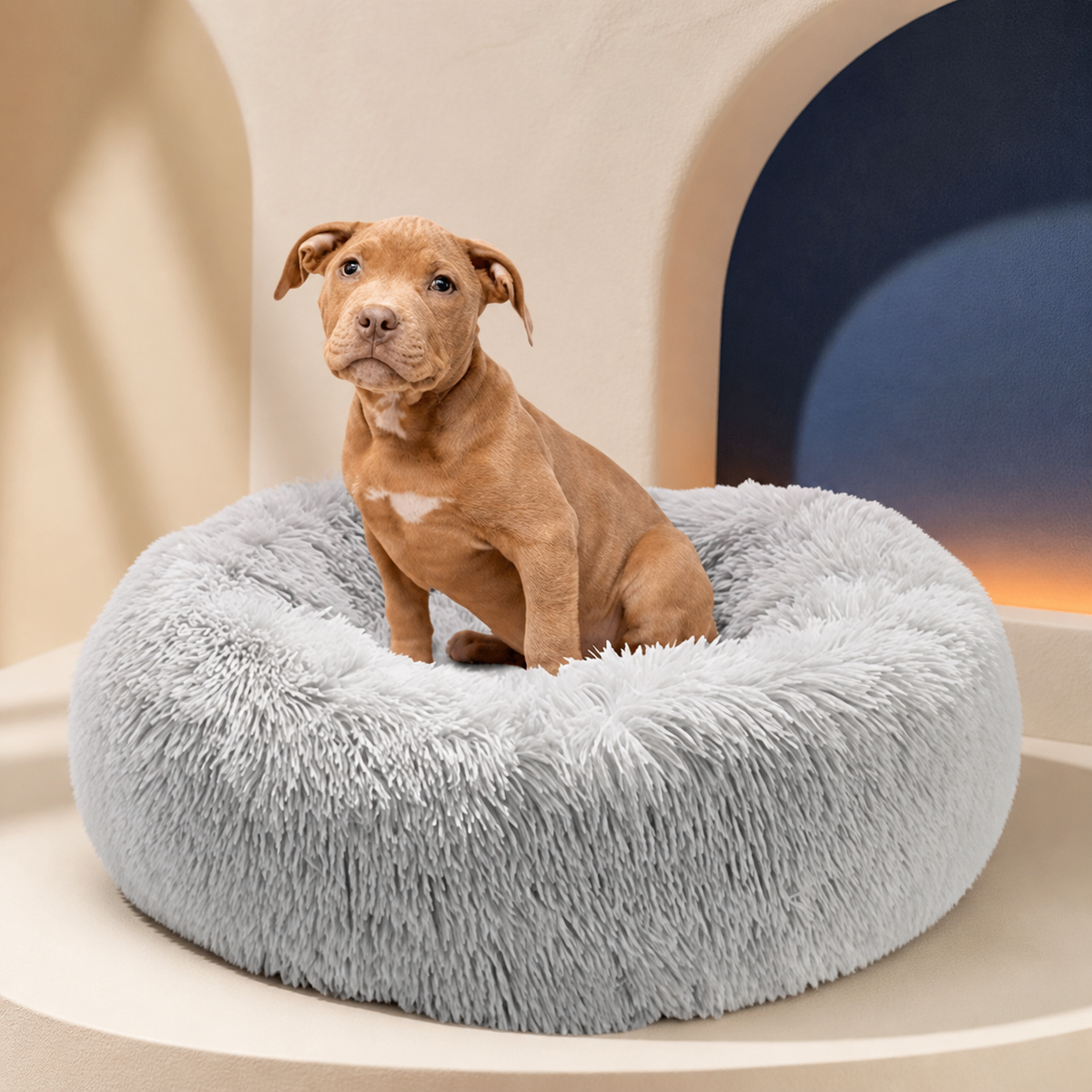 Plush Donut Dog Bed — product image 02