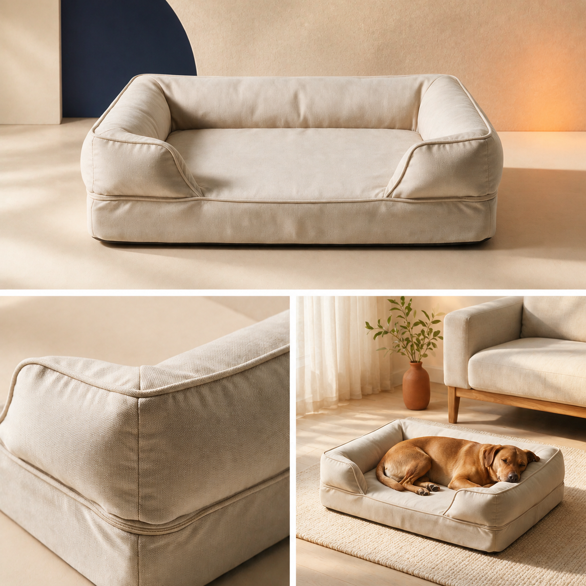 CloudNest Bolster Dog Bed — product image 04