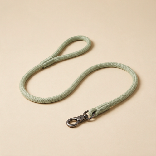 Everyday Rope-Style Dog Leash in Soft Sage